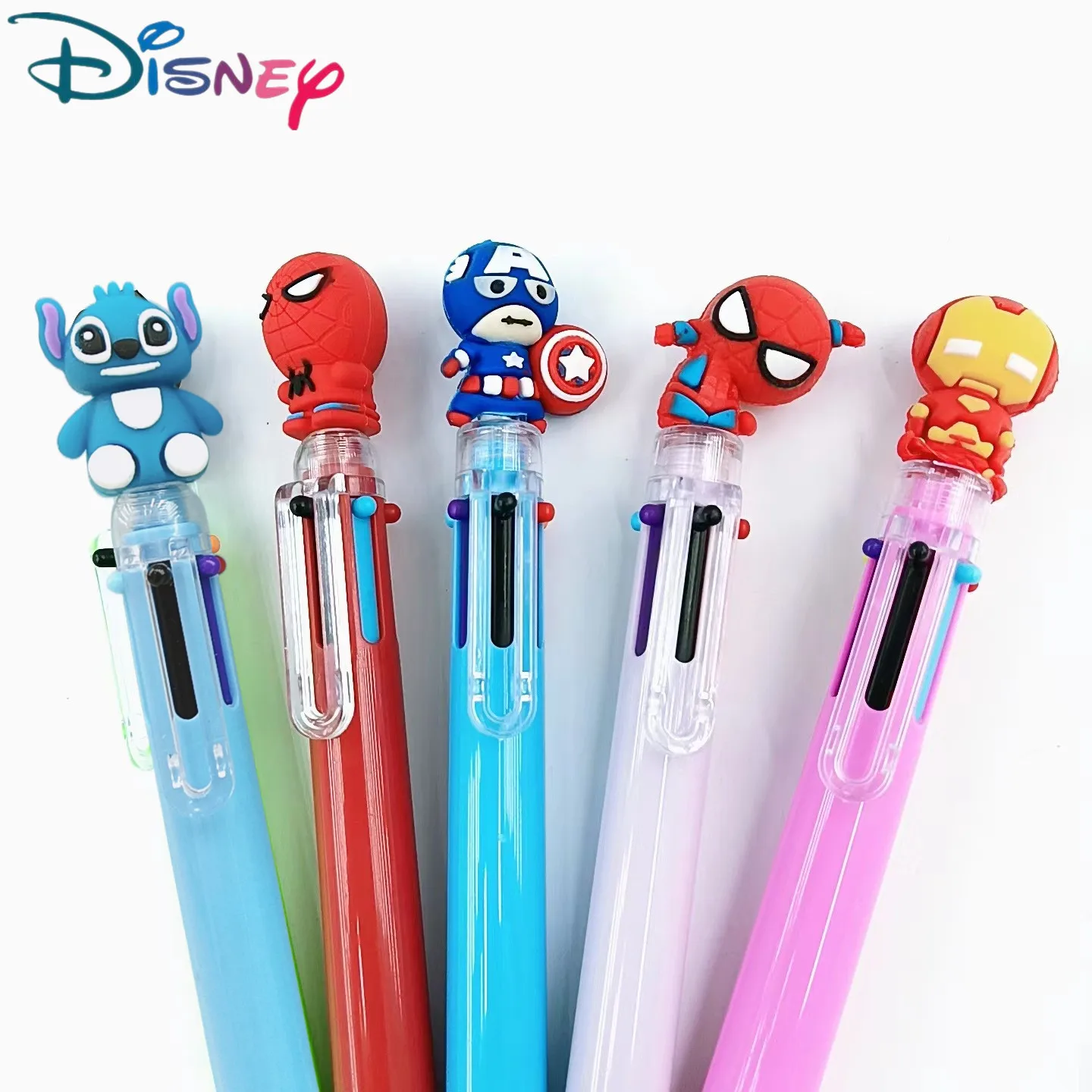 Disney Anime Stitch Cartoon Kawaii Gel Pen Spiderman Cute Stationary Supplies Accessori Penna Childern School Supplies Gift