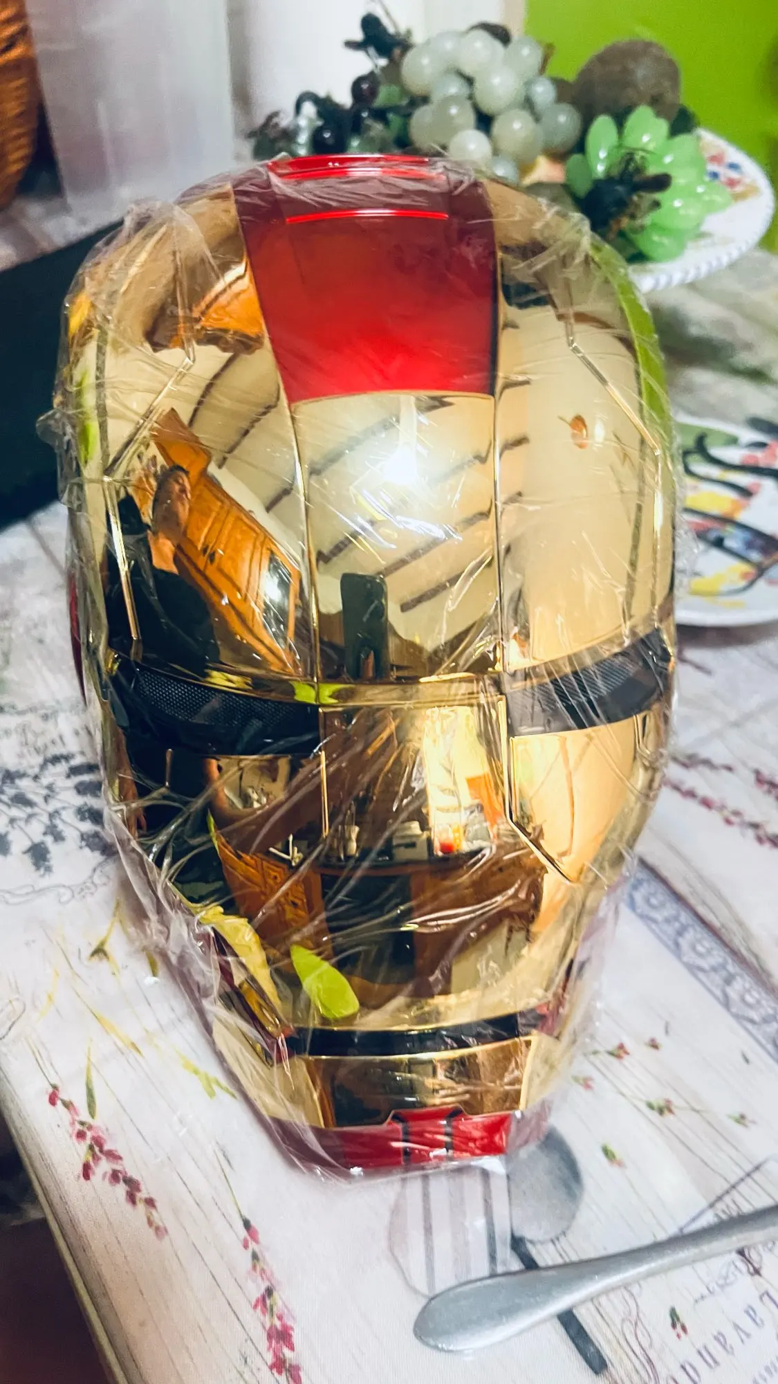 Iron Man Helmet Mk5 Electric Voice Activated Control Wearable Mask 1:1 Automatic Opening Closing Model Figure Adult Toy Gift