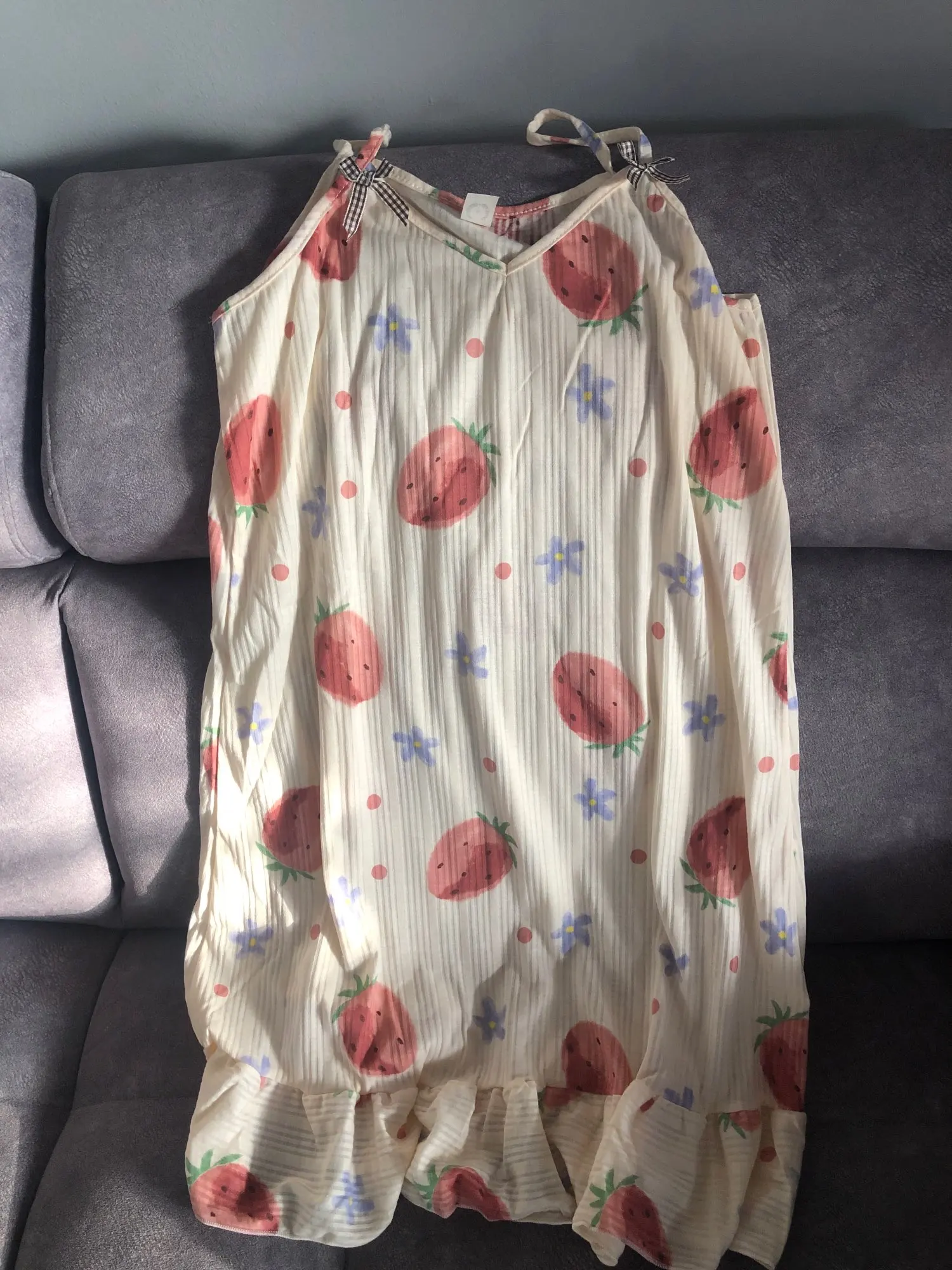 Women's Cotton Spaghetti Strap Nightgown photo review