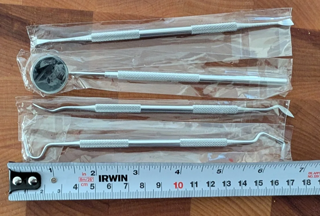 K Di Strumenti Dentali Esame Della Bocca Riflettore Specchio