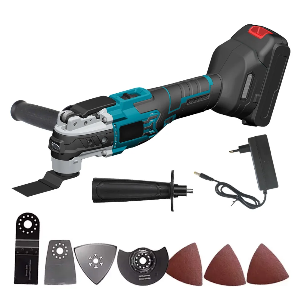 Akku-Oszillierendes Multitool, Multifunktionswerkzeug für 18-V-Akku von Makita, 6 einstellbare Geschwindigkeiten, oszillierende Säge zum Entfernen