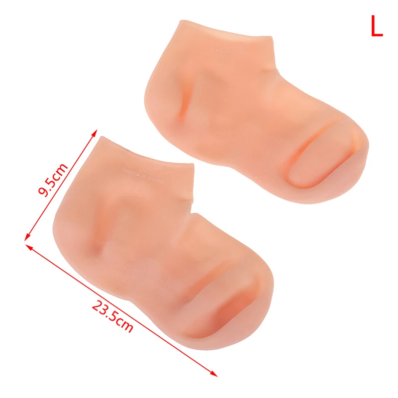 جوارب سيليكون للعناية بالقدم مضادة للتشقق ، جل ترطيب ، حماية سبا ، زوج واحد