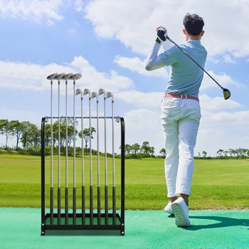 Golf Club Display Holder, 9-Hole Golf Clubs Rack Holder, Golf Club Stand Acrylic Backing Plate for Home, Recreational Centers 1