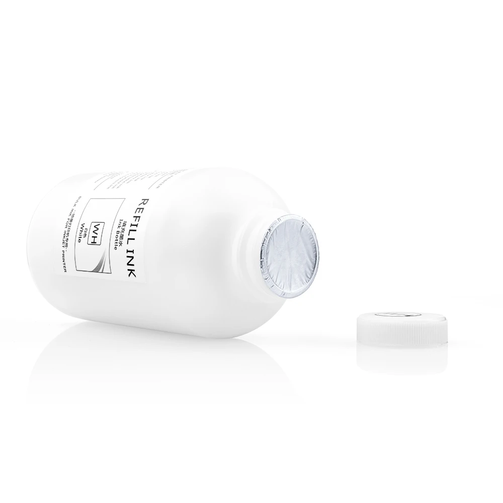 DTG Ink Textile Ink 1000ml White For Epson DX5 DX6 DX7 XP600 5113 4720 i3200 PrintHead F2100 F3070 L805 L800 Printer Garment