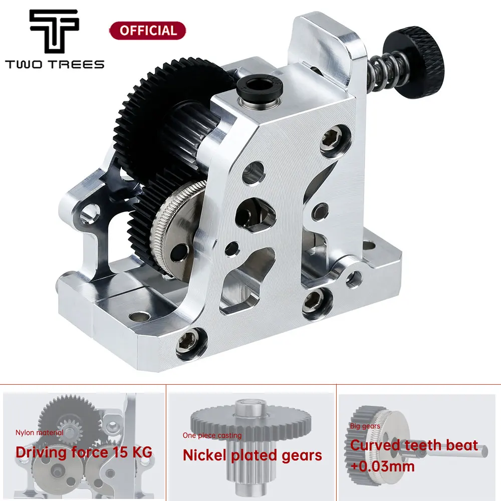 Twotrees Acessórios de Impressora 3d Todas as Peças de Alumínio de Metal Aço Endurecido Hgx-lite-extrusora de Redução de Engrenagem Extrusora Alta Qualidade