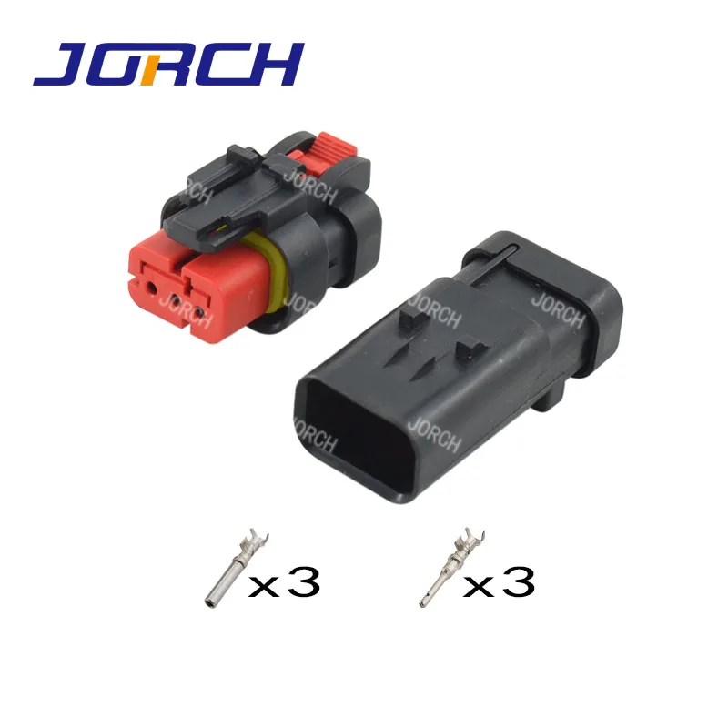 Conector Automático Impermeável 7764271 776428-1 do Conector da Série do Ampseal 16 do Receptáculo Preto Fêmea Masculino de Pinos à Prova Dampágua