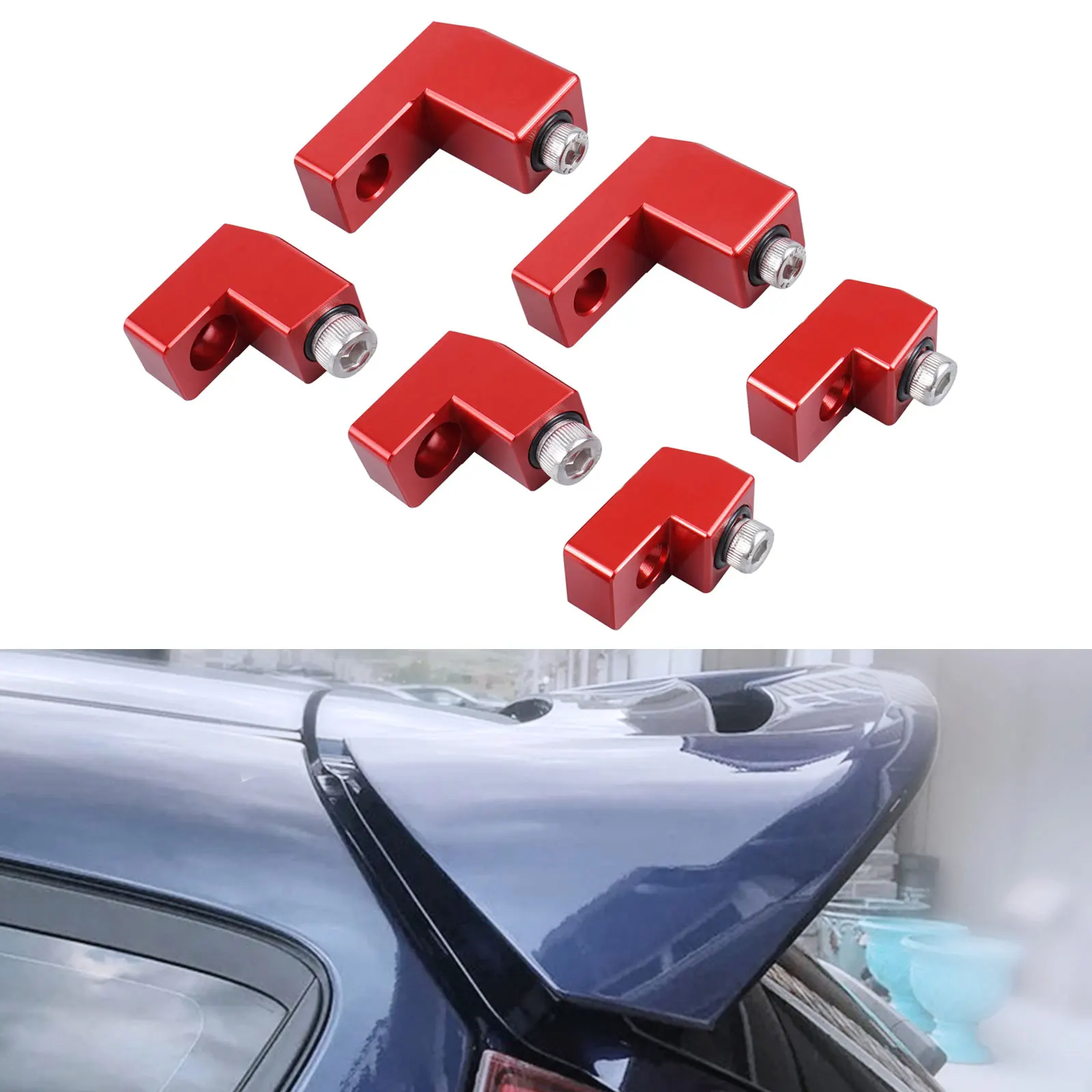 Car Rear Wing Spoiler Bracket Kits for Ford Fiesta ST MK7 Mk6 car rear wing spoiler