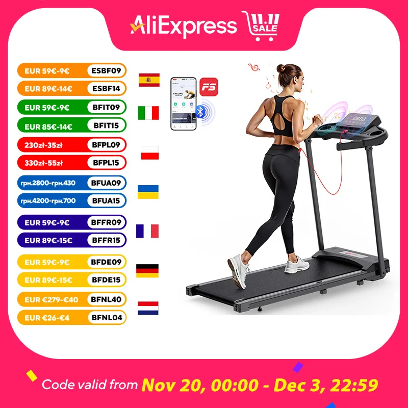 ISE Tapis de Course Electrique Pliable, Electrique Pliable,LCD,12