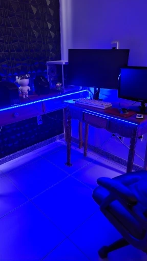 Fita Led Rgb 5050 Rolo 5m Ip65 + Controle + Fonte 12v Bivolt photo review