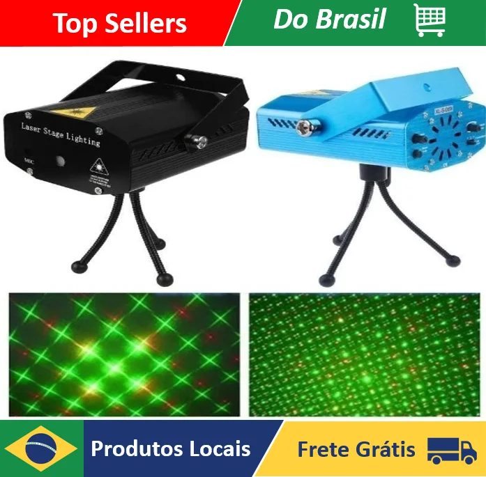 Mini Projetor Holográfico Laser Iluminação Festa Dj - 1
