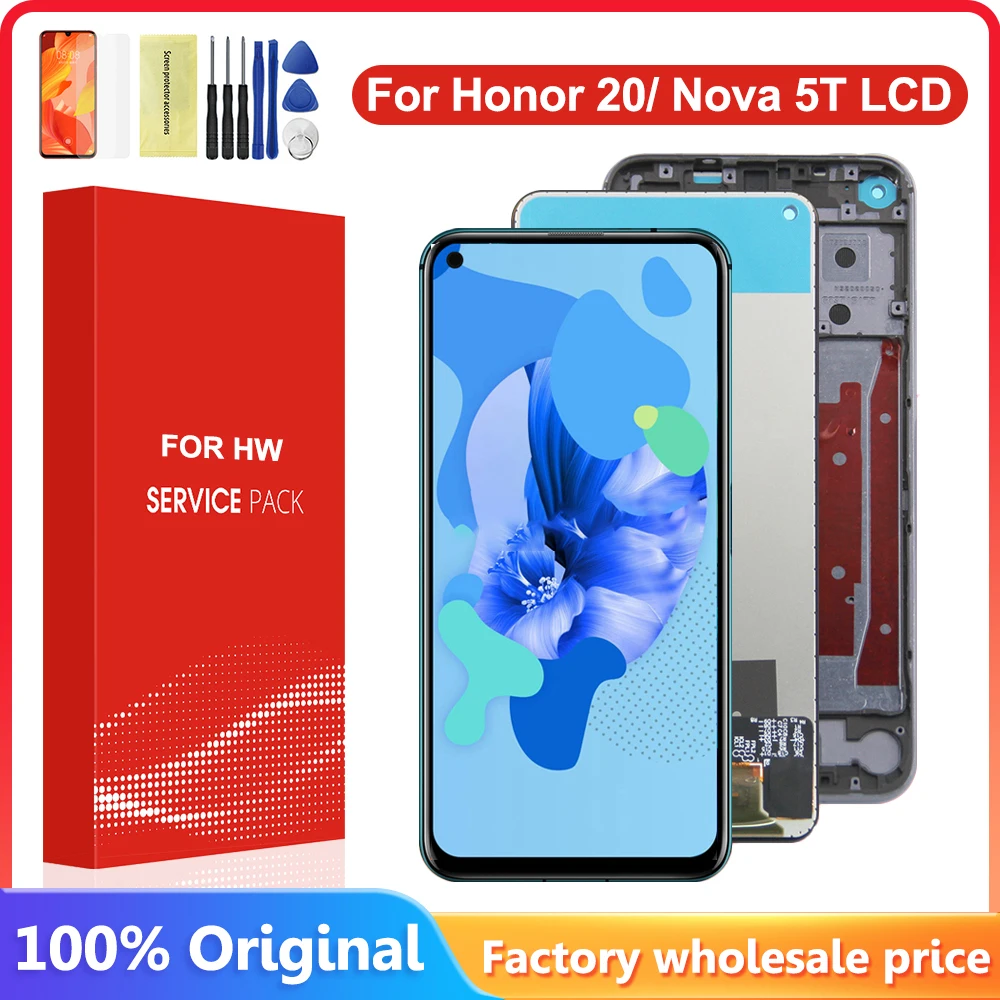 6.26``Honor 20 LCD 디스플레이 터치 스크린 패널 디지타이저 Honor 20 YAL-L21, YAL-AL00, YAL-TL..