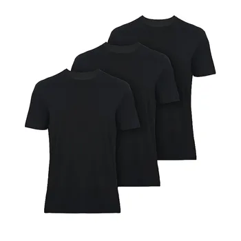 T-Shirts for Men Rayon Made from Bamboo Crewneck Undershirt Tees Moisture Wicking 3 Pack 1