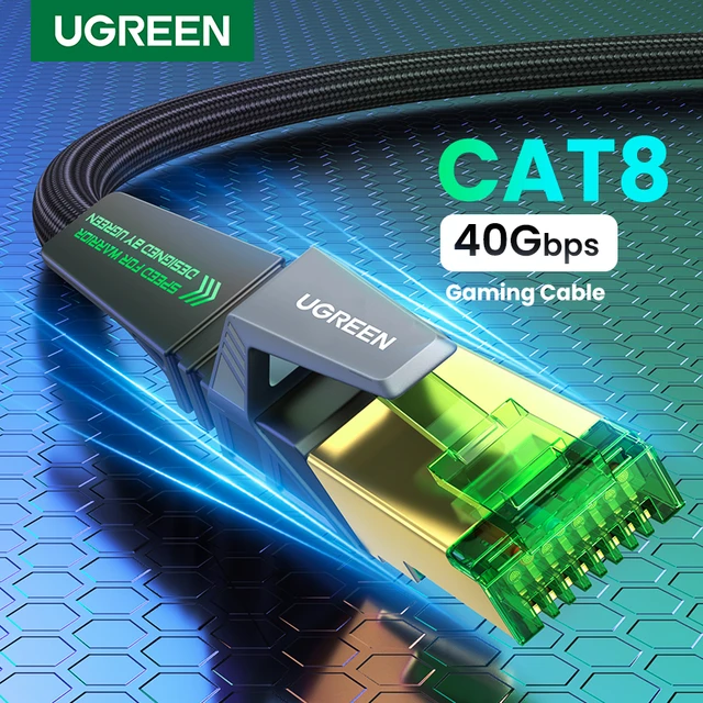 Ugreen Cat8 Ethernet Cable Rj 45  Cable Cat 8 Ethernet Cables - Cat 8  Ethernet Cable - Aliexpress