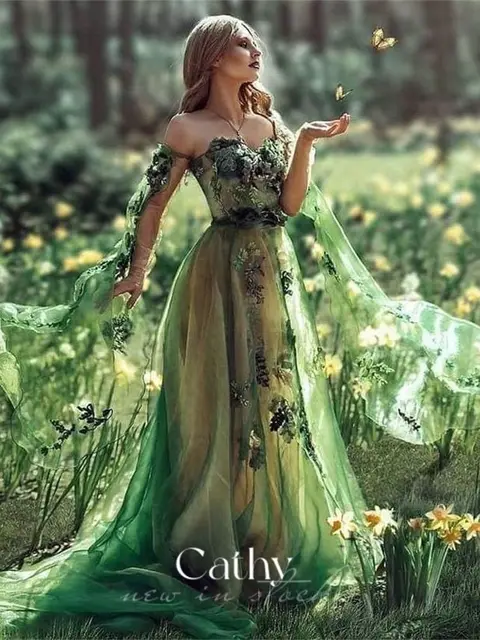 Fairy Green Tulle Prom Dress | Green Evening Party Dresses | Green Fairy  Wedding Dress - Evening Dresses - Aliexpress