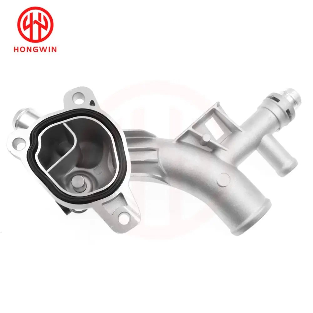 Engine Coolant Thermostat Aluminum Housing Water Outlet & Inlet Hose For Chevrolet Cruze Sonic Trax Buick Encore 1.4L 25193922 55565334