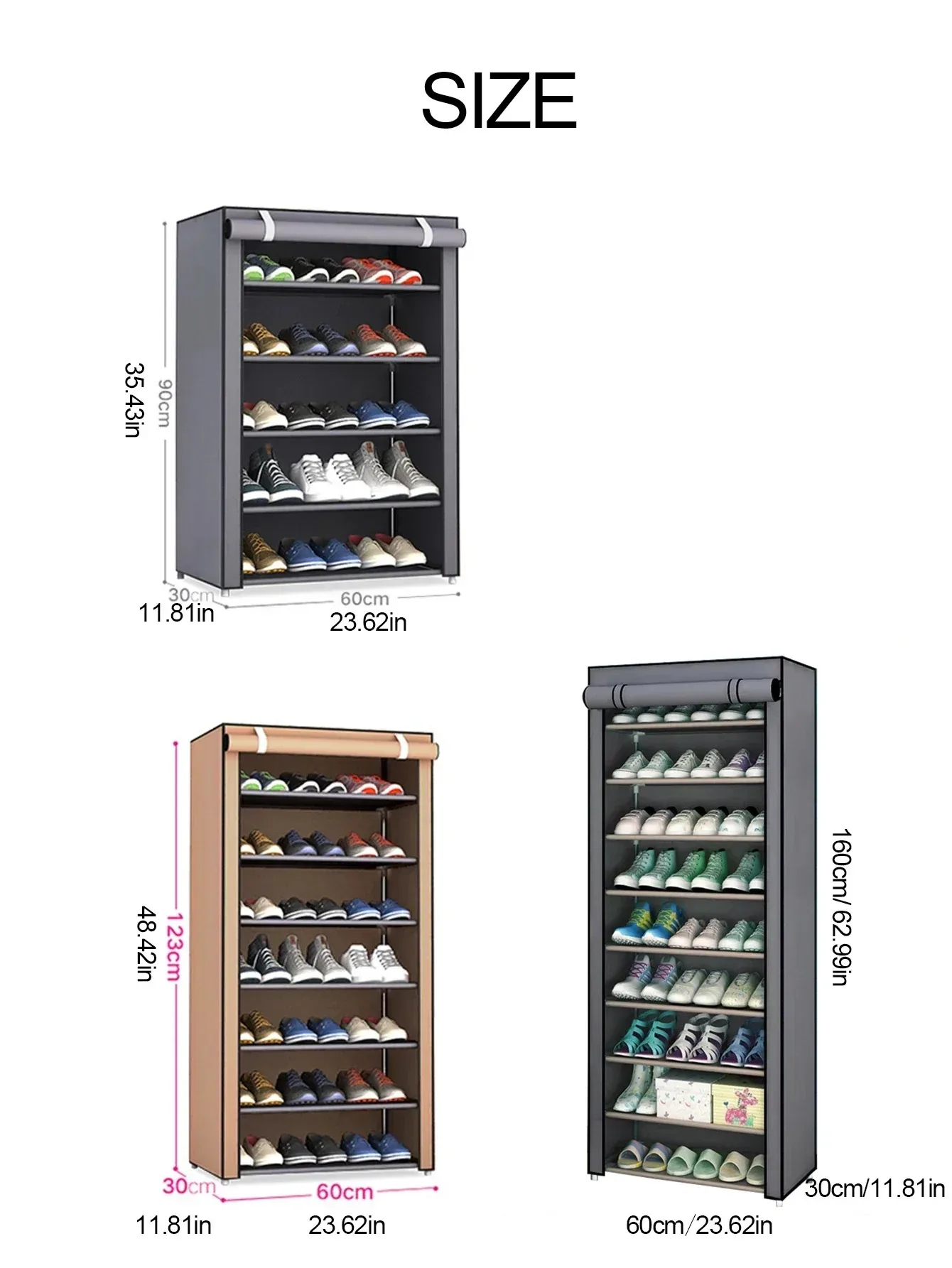 Multi-Layer Combination Shoe Rack Dustproof Storage Shoe Cabinet Shoe Rack Dormitory Foyer Storage Shoe Cabinet