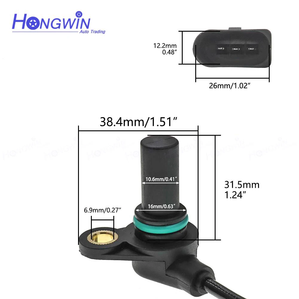 Auto Speed Sensor Set 2 Output-Input For VW MK4 Golf City GTI Jetta Beetle Audi 1997-2008 095927321B 01M9027321B 01M 927 321B