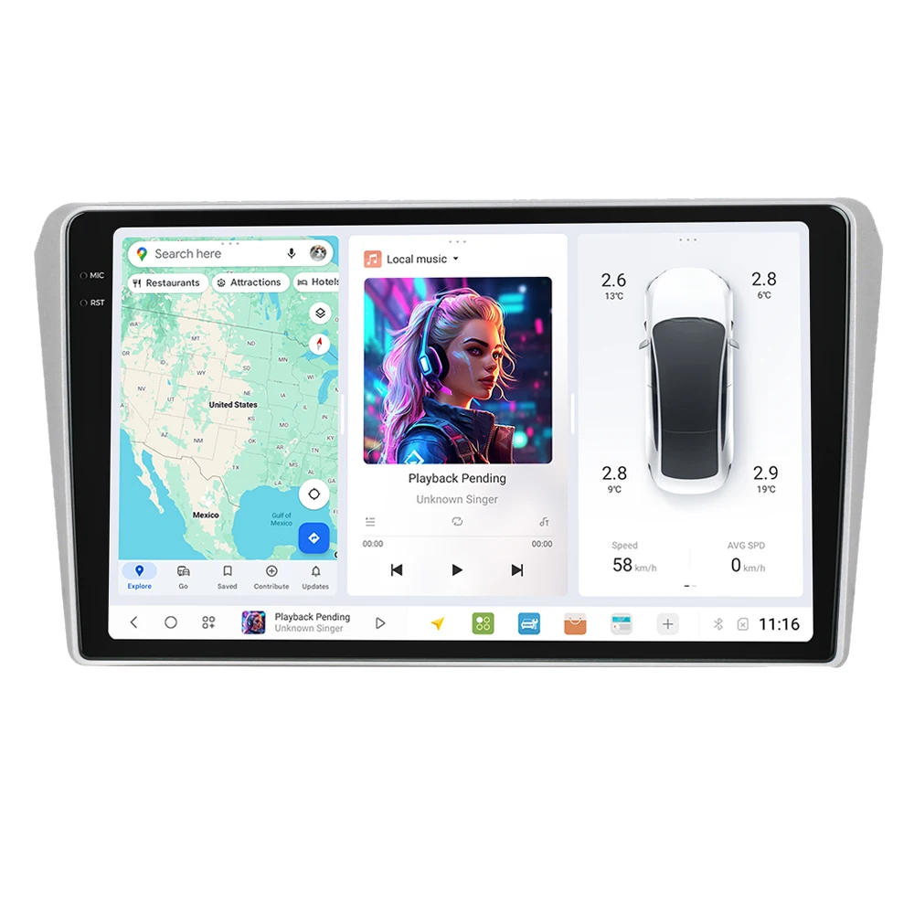 DUDUAUTO DUDU7 Autoradio 12G + 512G AKM7739 A7870 Drahtloses Carplay für Toyota Avensis T25 2002-2008 Android 13 Intelligente Systeme – Detail 4