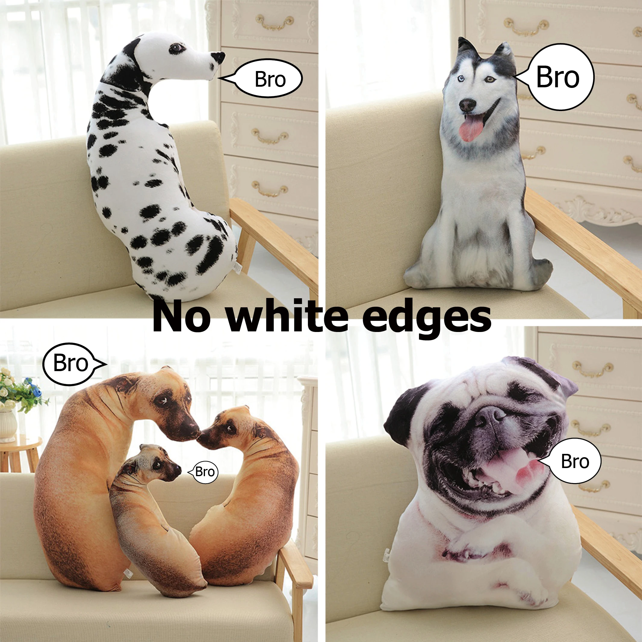 Personalized Photo DIY Pet Cushion Dog Cat Plush Toys Custom Washable Puppy Picture Pillow Memorial Stuffed Animal Birthday gift 2