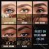 Dual-Ended Forked Tip Eyebrow Pencil with Brush, 2-in-1 Waterproof and Smudge-Proof, Precise Definition for Natural Looking Brow 2