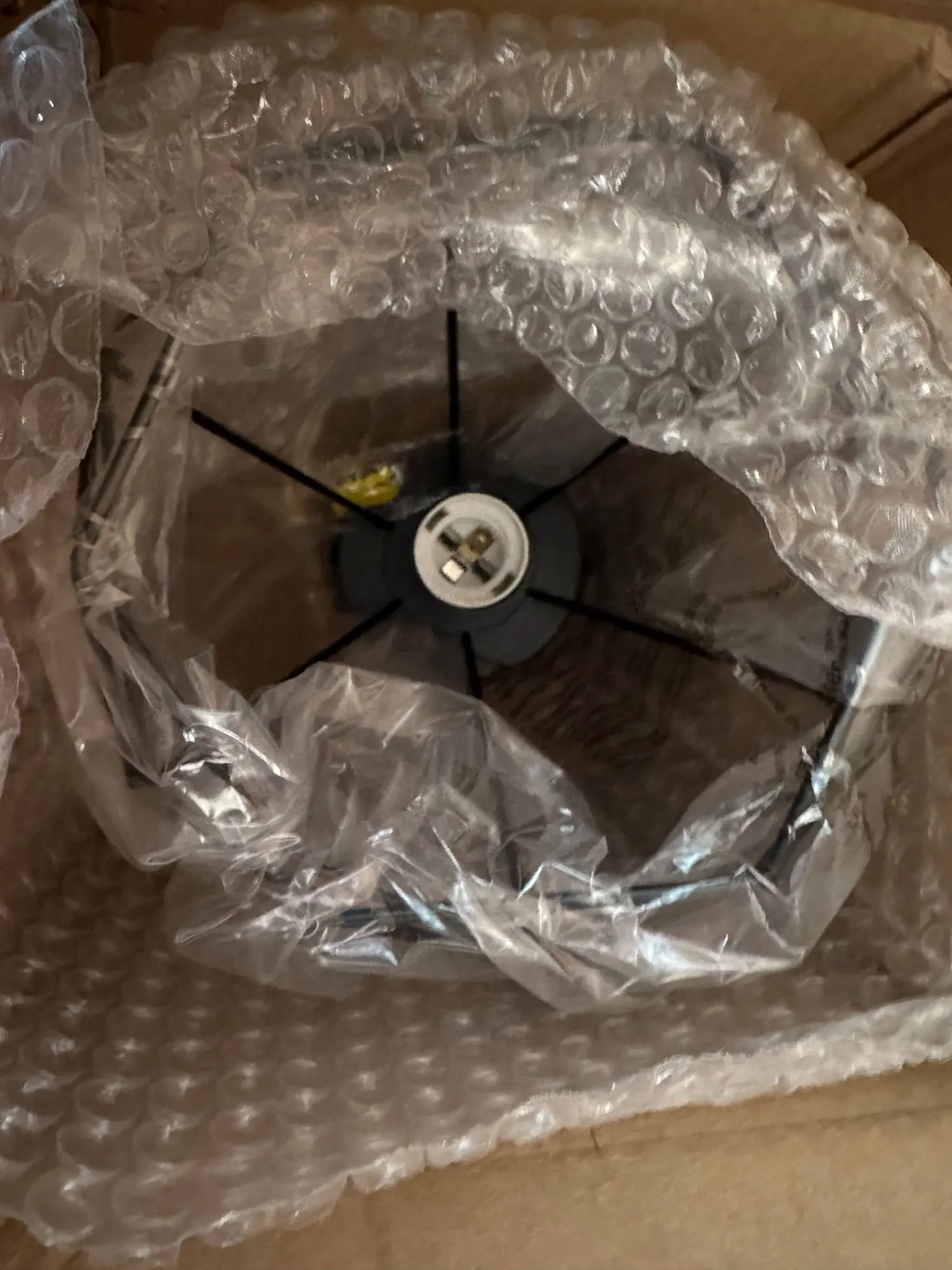 Vintage E27 Ceiling Lamp Black Metal Cage Light for Corridor Aisle photo review