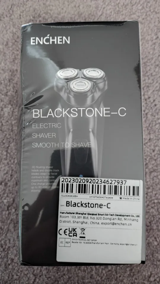 ENCHEN Blackstone Electrical Rotary Shaver for Men 3D Floating Blade Washable Type-C USB Rechargeable Shaving Beard Machine photo review