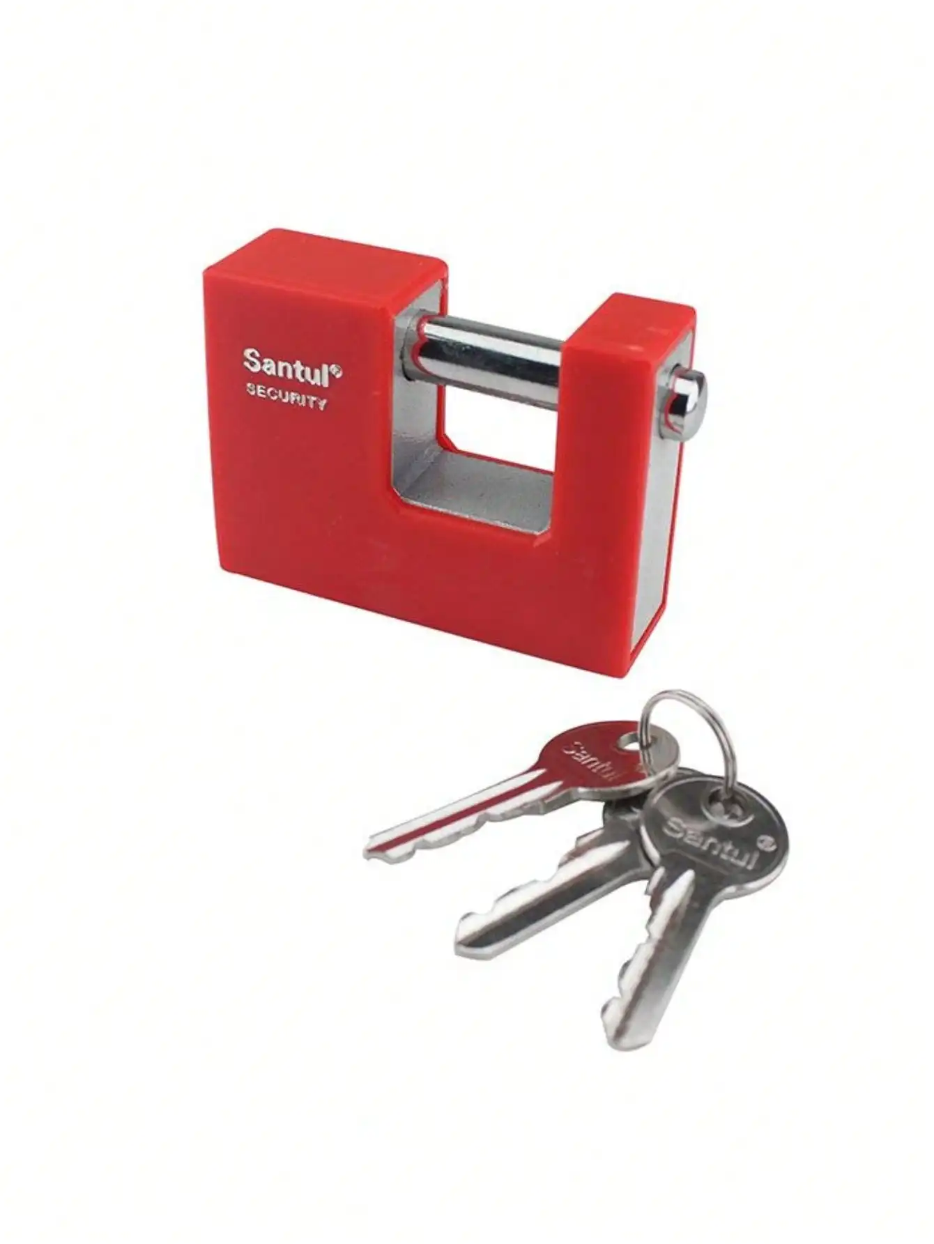 Zamac Body Padlock with Anti-Plating 80mm Stainless Lock with Traditional Key