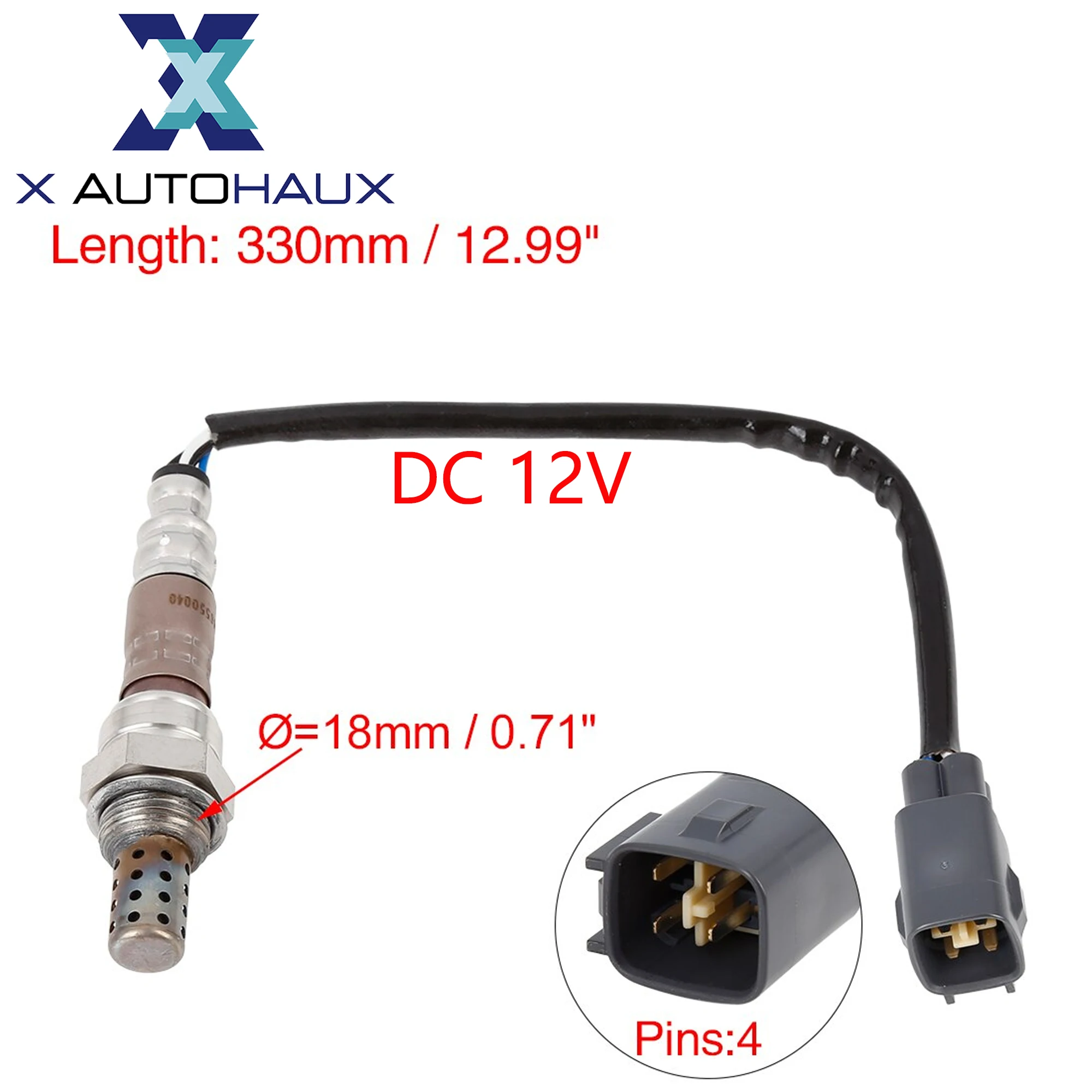 

X Autohaux Lambda кислородный датчик, газовый O2 датчик, датчик соотношения воздуха и топлива 8946550040/250-24169 для Toyota, Lexus, автомобильные аксессуары