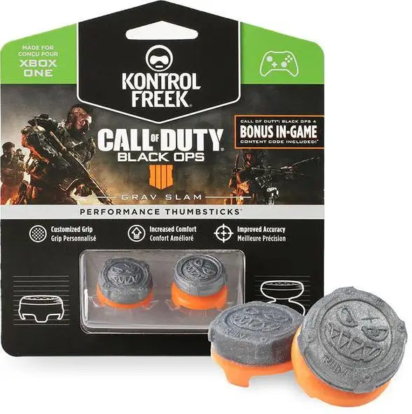Накладки на стики для геймпада Call of Duty Black Ops Grav Slam \ 29 (2 шт) Оранжевый/Серый (Xbox One) |