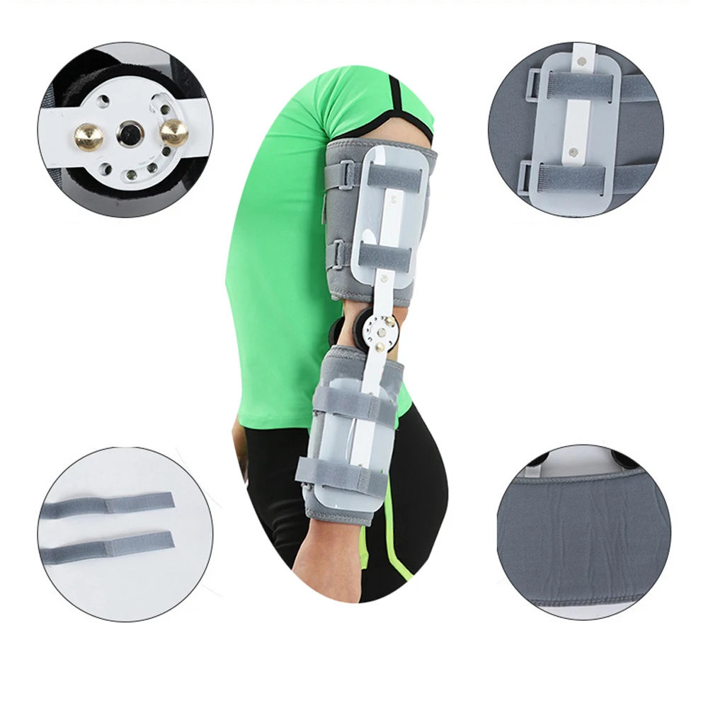 

Adjustable Elbow Joint Fixed Brace Corrective Orthosis Activity Limitation Arm Fracture Protector