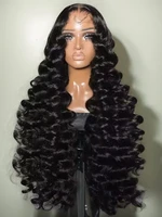 Mossily 300 Density Loose Wave 13x4 HD Lace Front Wig 40 Inch Brazilian Curly Deep Wave 13x6 Lace Frontal Human Hair Wigs Women 1