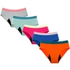 Macaron Color Teenagers Menstrual Panties 4-Layer Leak Proof Moderate Absorption Physiological Reusable Women Period Underwear 4