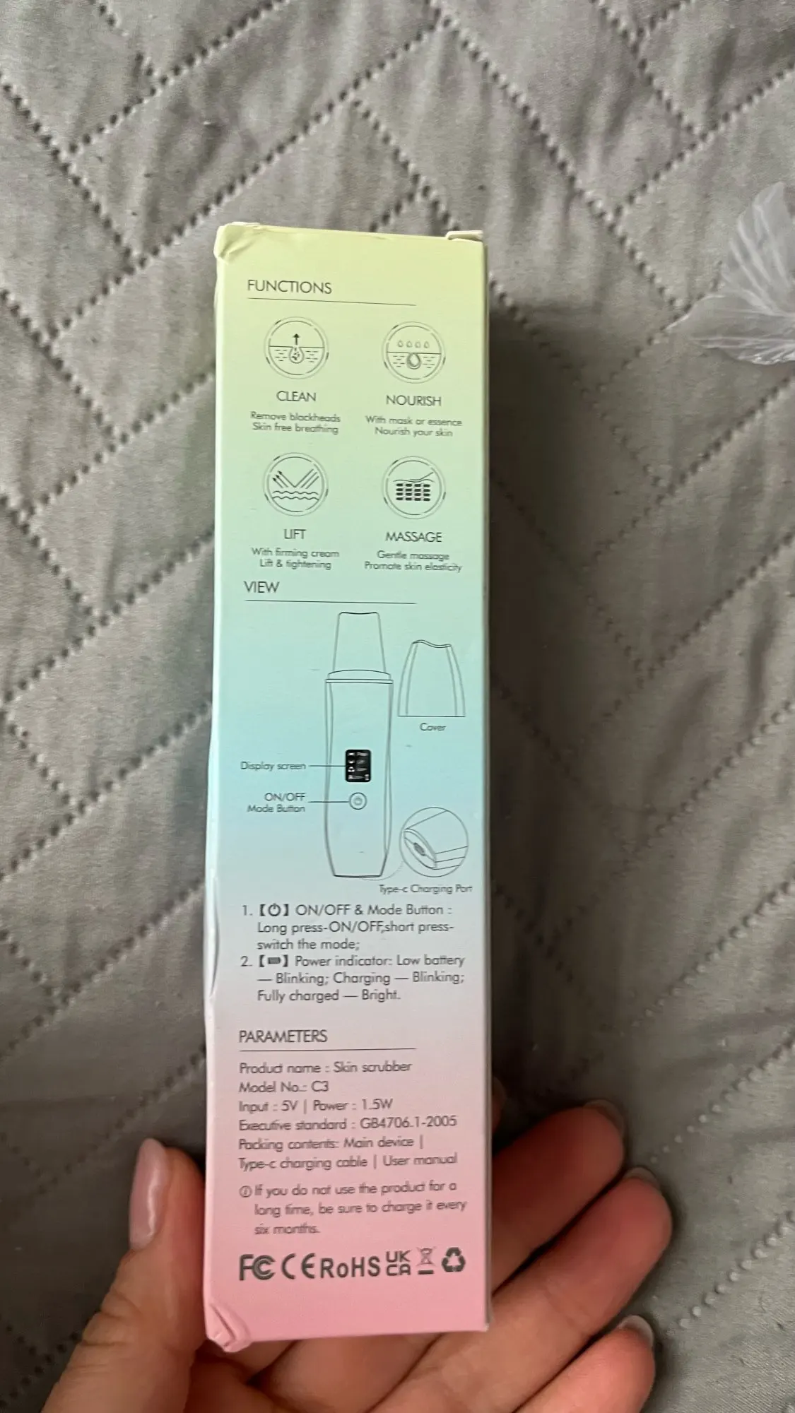 Ultrasonic Skin Scrubber Blackhead Remover photo review