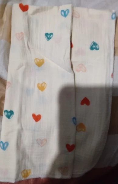 Baby Swaddle Blanket Double Layer Muslin Cartoon Print Soft Newborn Cotton Swaddling Wrap Baby Stroller Cover Bedding 80*80cm photo review