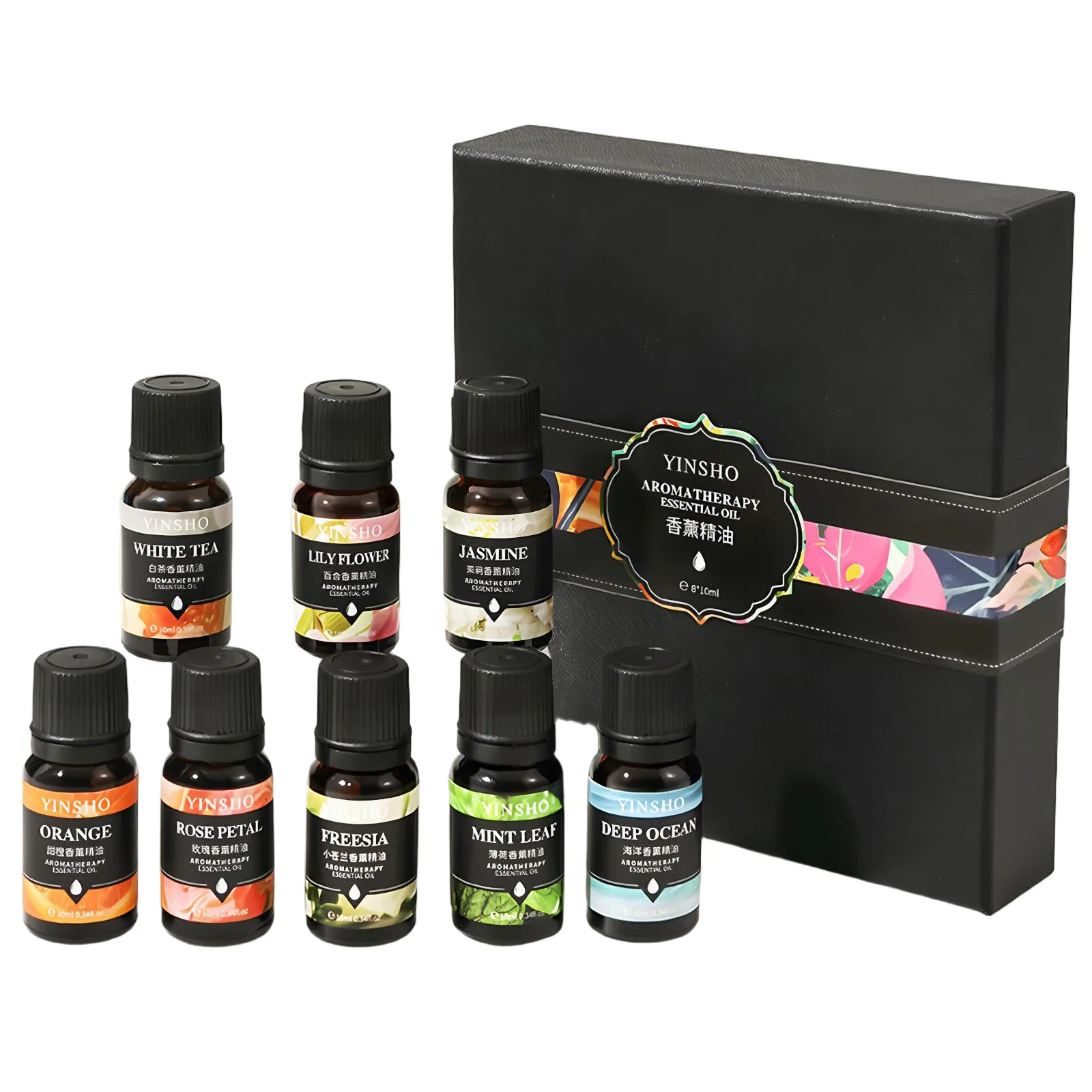 Su Bazlı Aromaterapi Uçucu Yağ Seti 8 Doğal Koku Humidifier Difüzör Koku Taşı ve Ev Hava Tazeleyici İçin