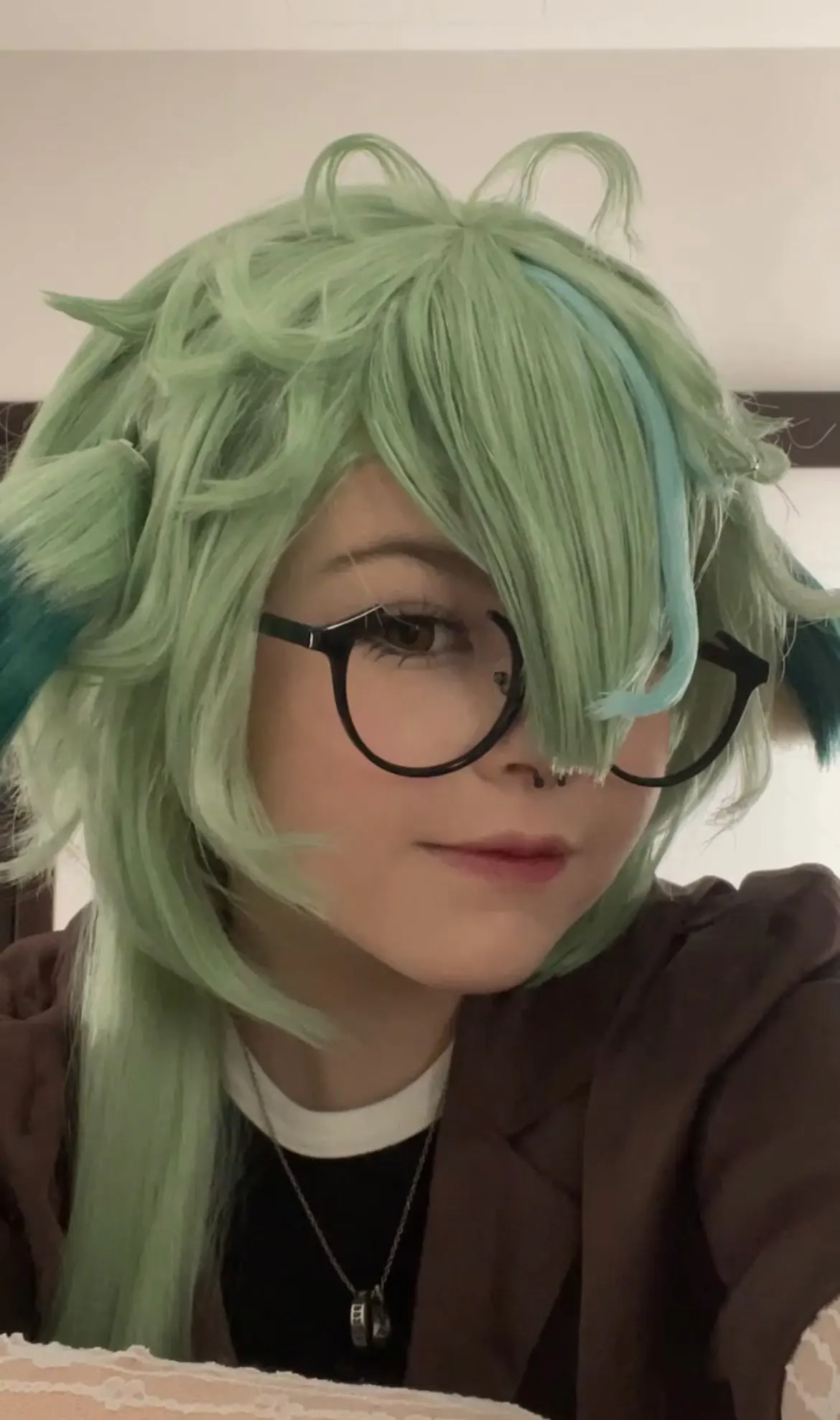 Genshin Impact Sucrose Glasses Round Eyeglasses Prop Costume anime Acessories 