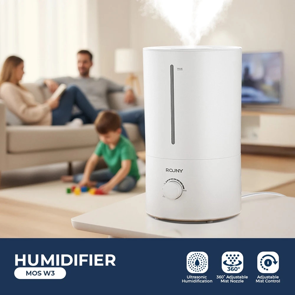 Nawilżacz ROUNY Ultrasonic Air Humidifier 4L z Polski za $28.81 / ~106zł