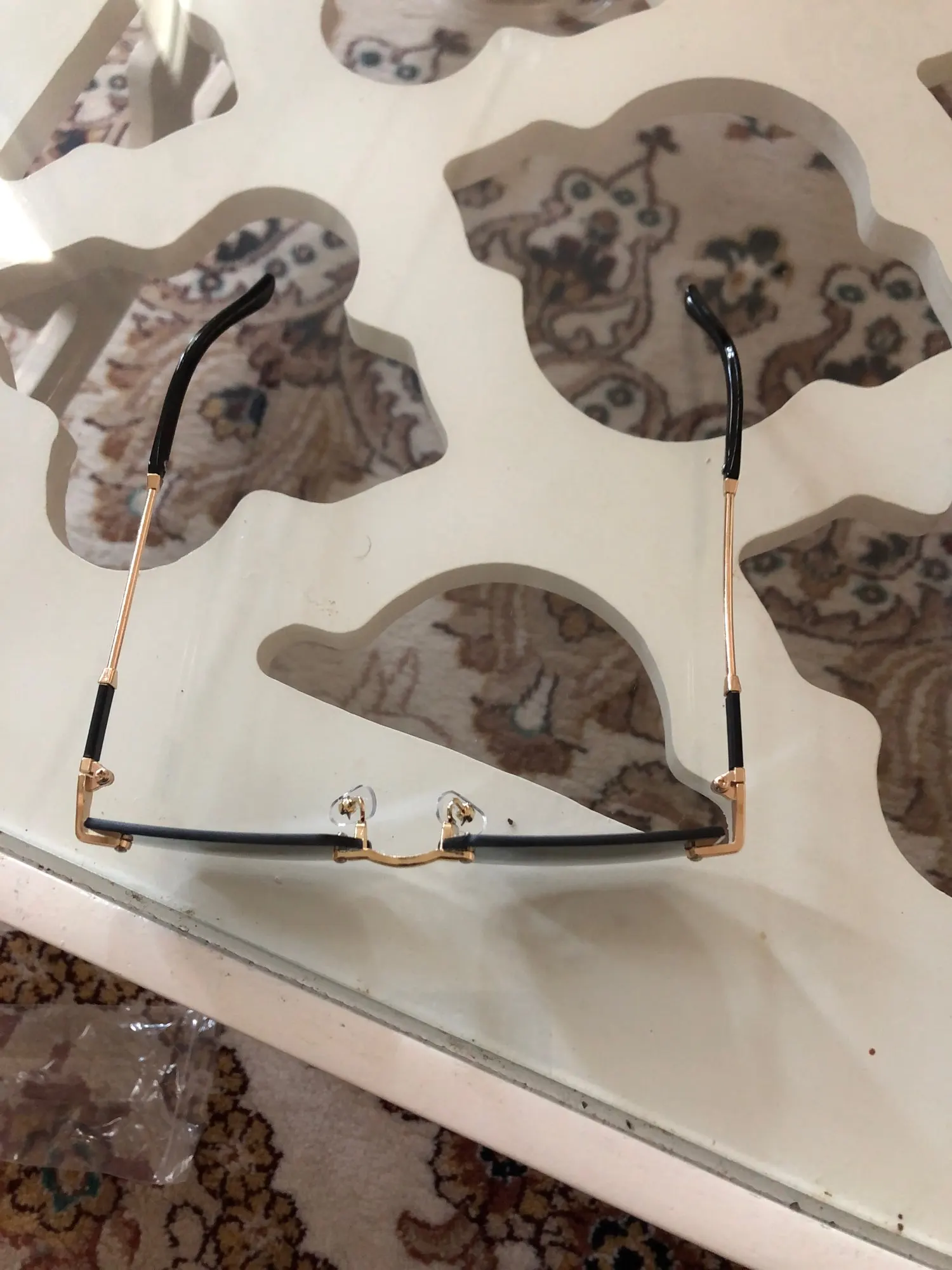 XJiea Rectangular Rimless Sunglasses,Fashion Men Outdoor Sun Glasses,Summer Women Decorative Eyewear,Shopping, Drive to Wear photo review