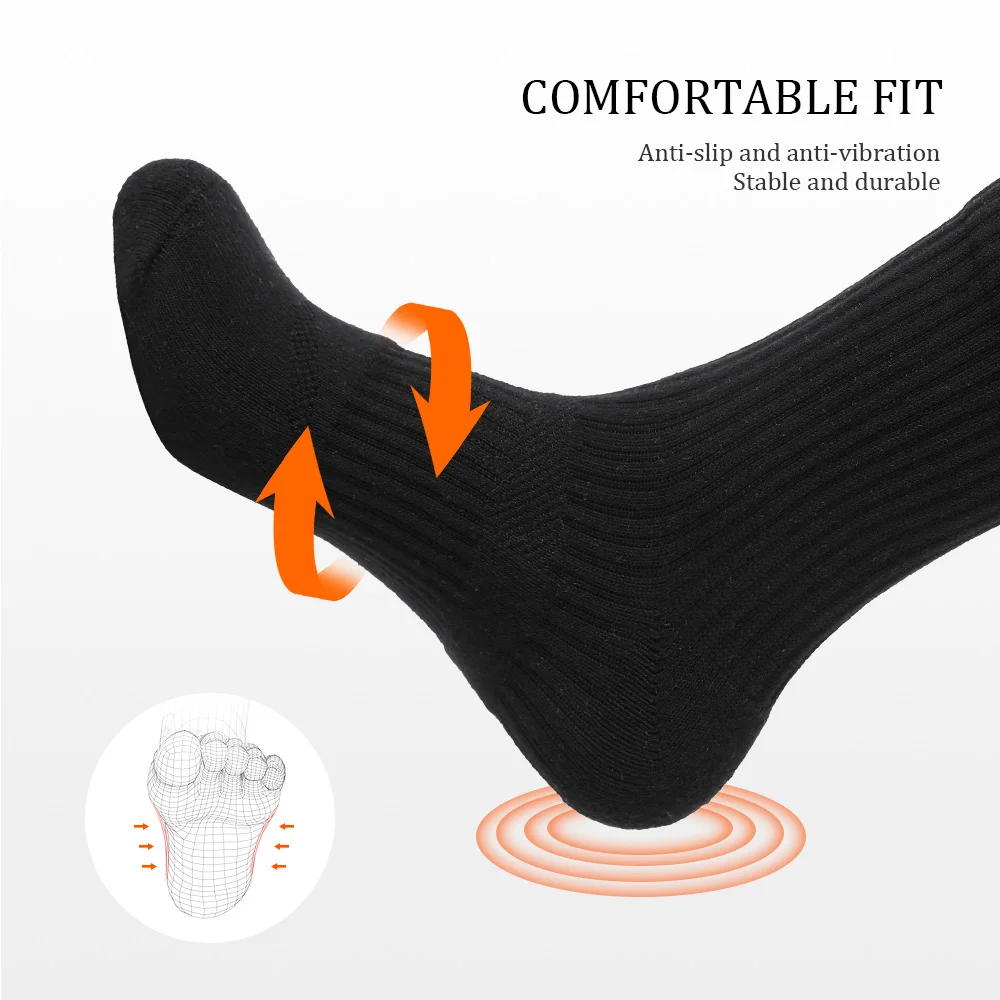 5 pairs Men Socks cotton long Socks Breathable Basketball Sports Cycling Socks Moisture Wicking Towel Sox Sports Running Socks