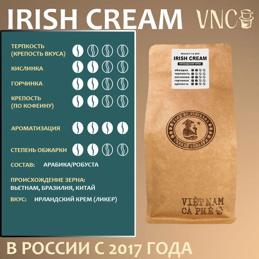 Рисунок 2 - Кофе молотый VNC "Irish Cream"