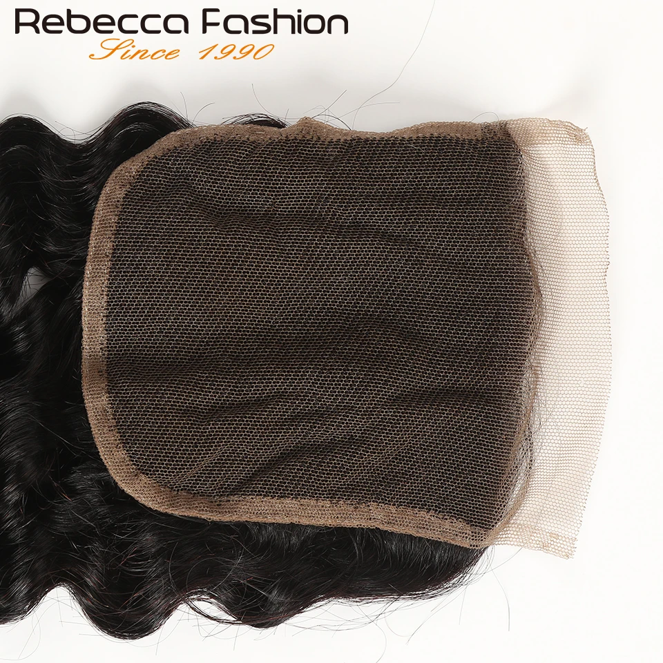 180D Deep Wave 4X4 Curly Human Hair Top Lace Closure Transparent Swiss Lace Bleached Knots Brazilian Deep Curly Closure human hair closure,human hair lace product