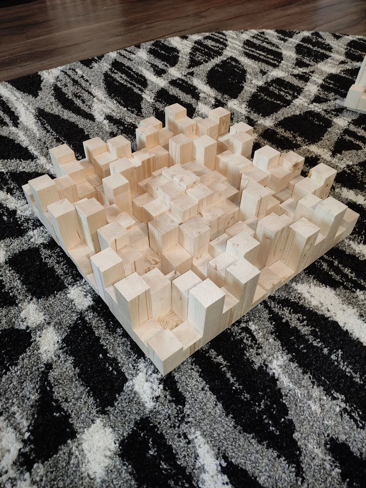 2d QRD diffuser, acoustic panel solid wood for studios, KDP, home