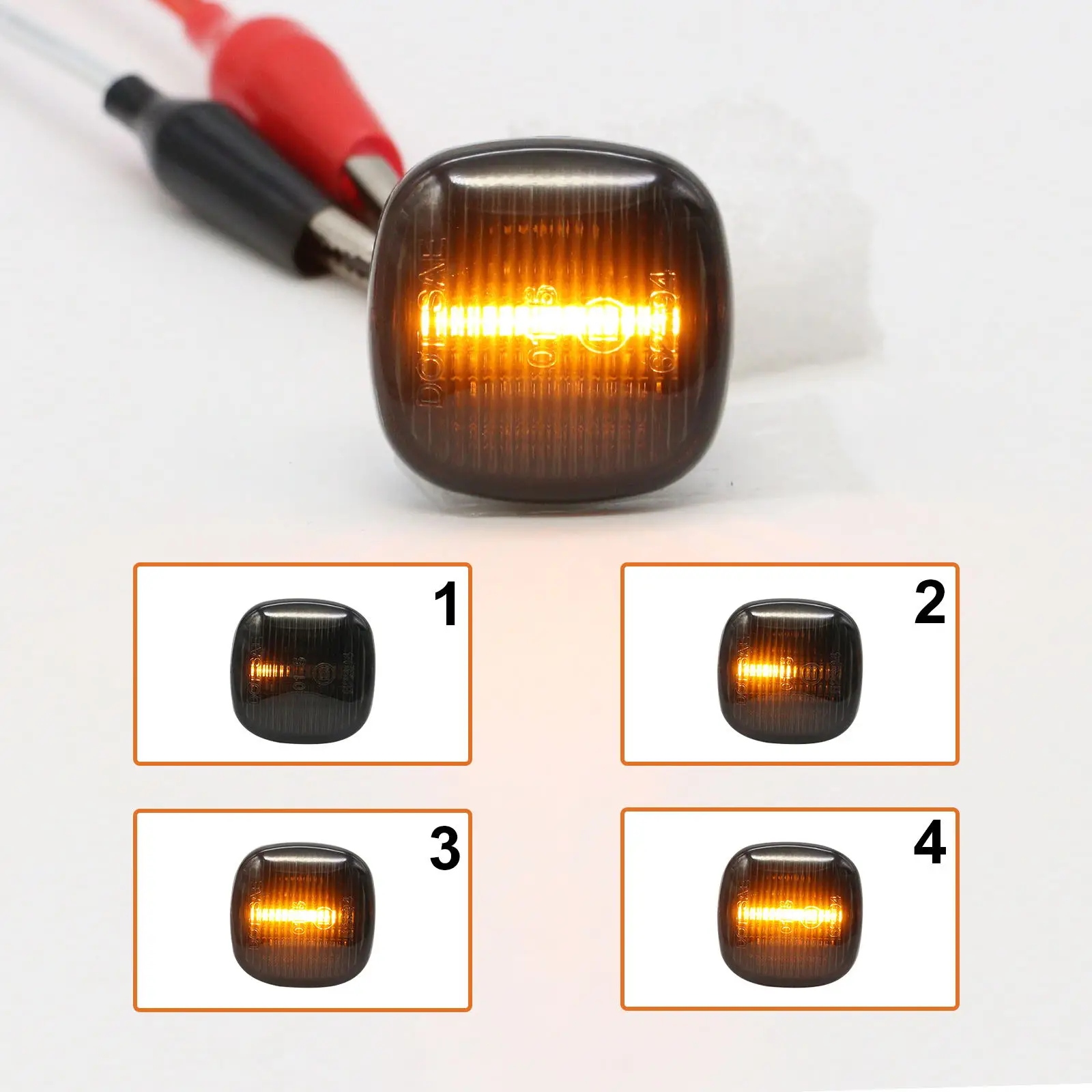 2 Pièces Ambre Clignotant LED Voiture Côté Marqueur Clignotant Pour A3 A8L  A4 8D A4 S4 B5 Signal Lampe Clignotants Fender Light Side - Temu Belgium