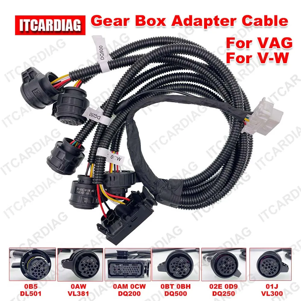 

Gear Box Adapter Cables For VAG For V-W OBD2 Converter Cable For DQ250 DQ200 VL381 VL300 DQ500 DL501 Car Diagnostic Tools