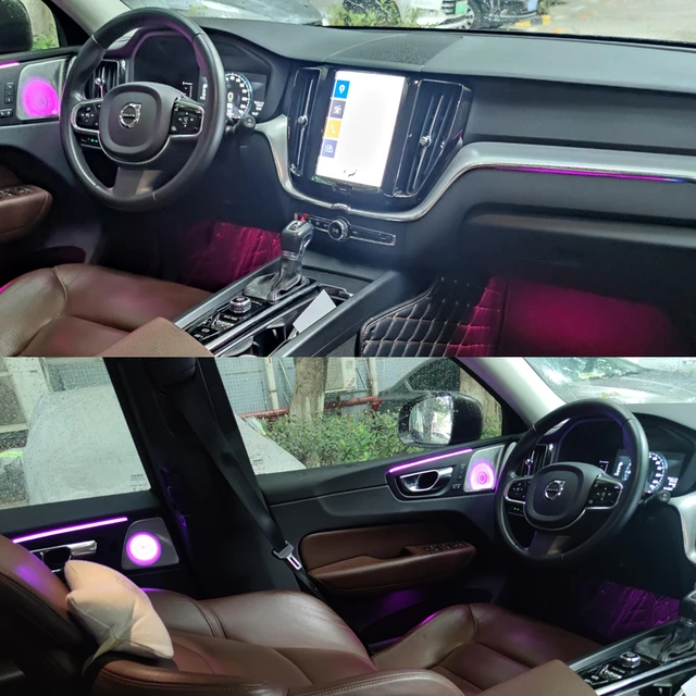 LED Ambient Light Suitable for Volvo XC60 Interior Atmosphere Light  64-color Trim Light Interior Modification Original Installat - AliExpress