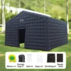 20ft-6m Large Black Nightclub Tent Inflatable Party Tent Inflatable Disco Nightclub Tent Mobile Night Club Tent For Event Rental 5
