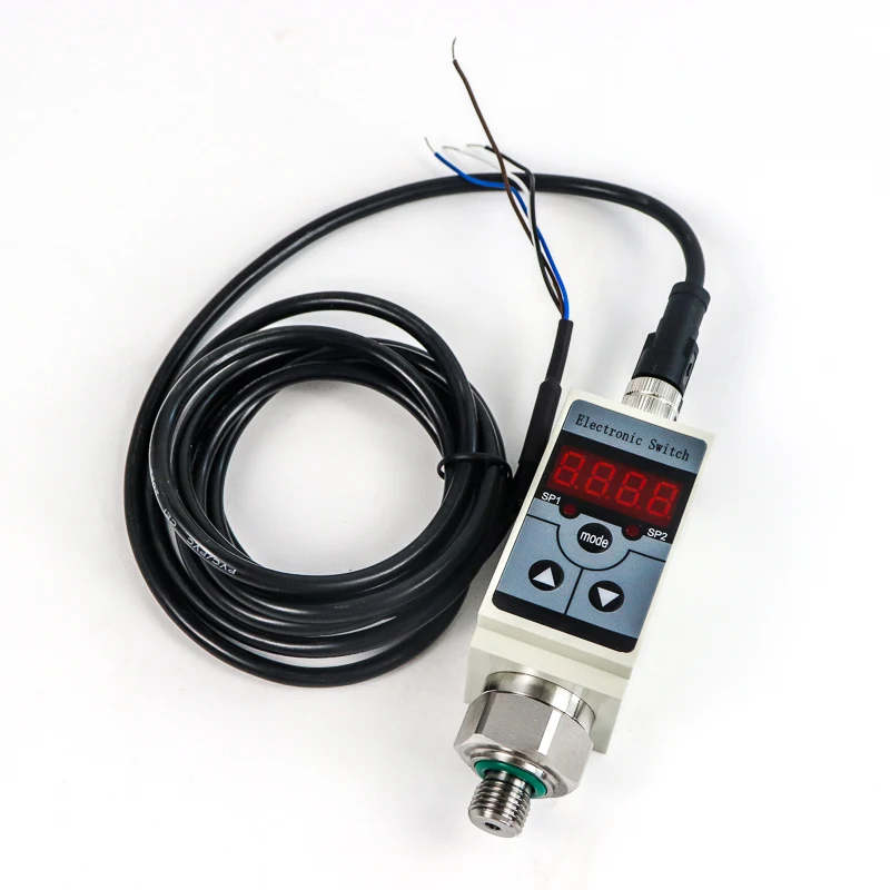 PNP NPN Sensor Pressure Controller Digital Display Stainless Steel Two-way Relay