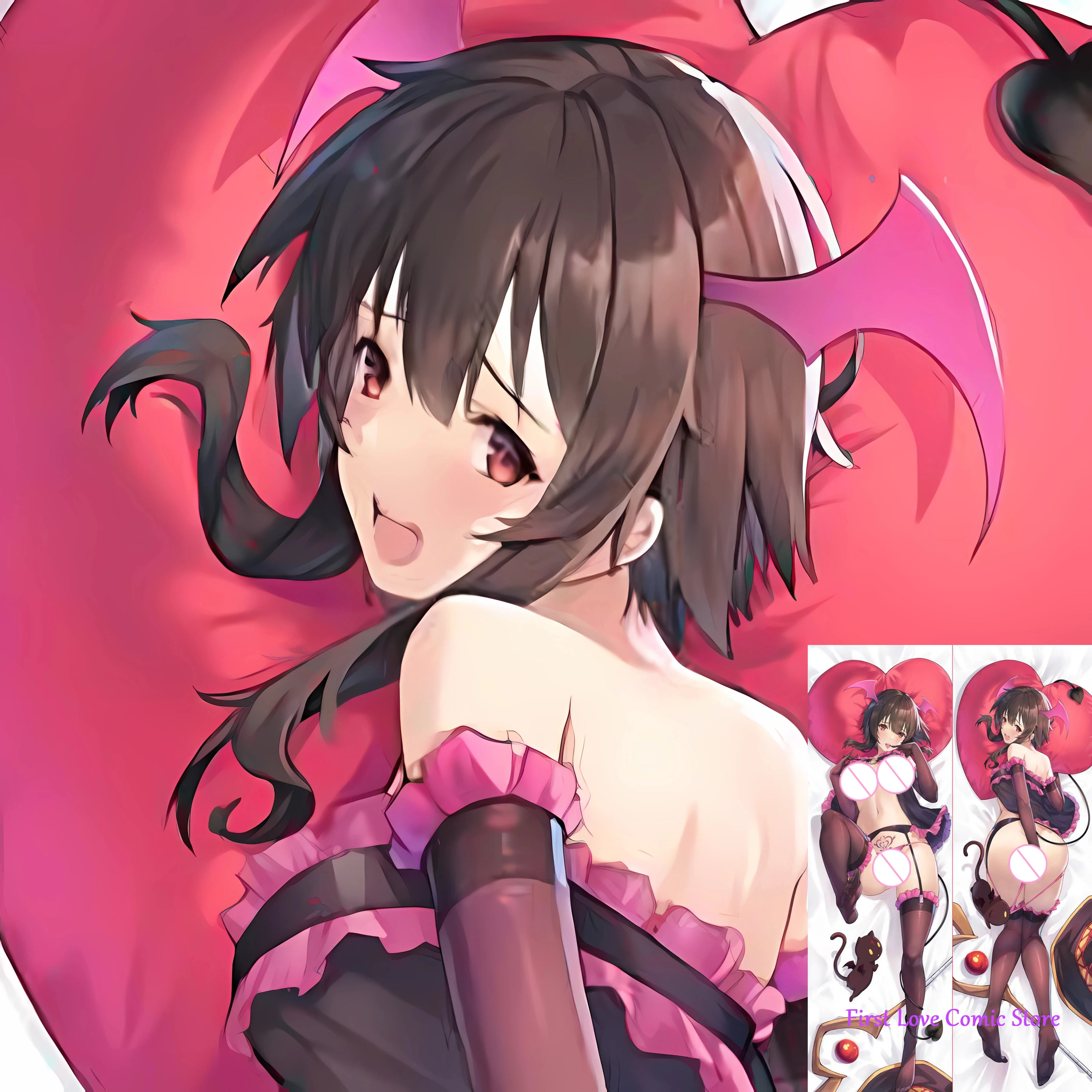 

Anime Succubus Dakimakura Pillow Case Otaku Waifu Bedding Hugging Body Throw 2-sided Print Pillow Cover