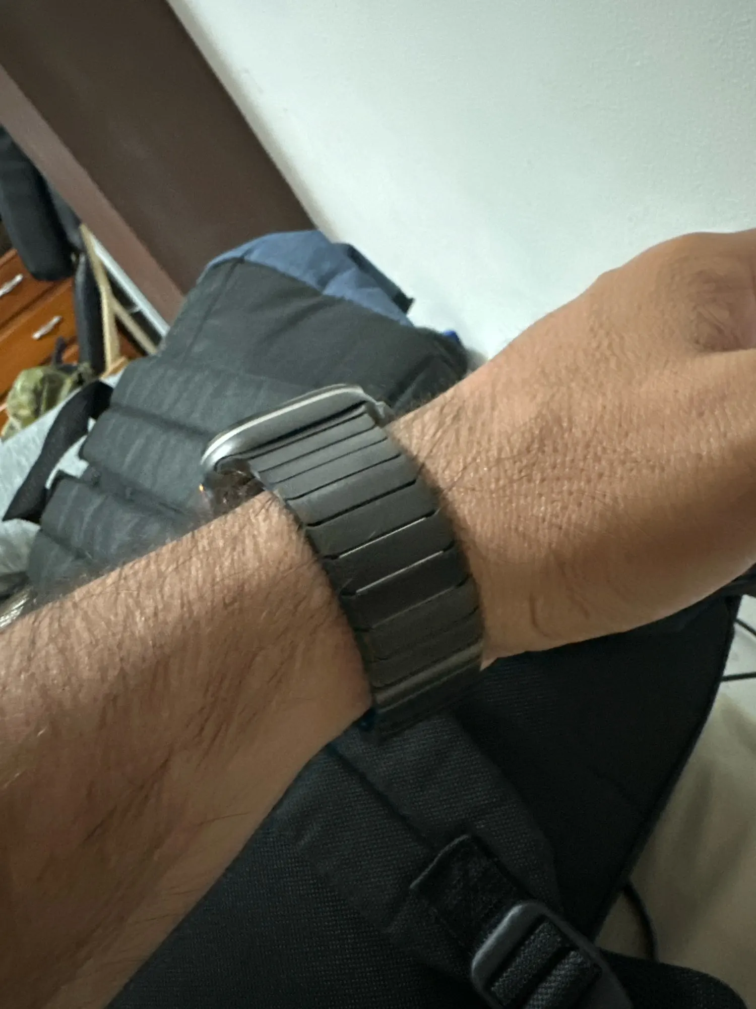 Pulseira de cor de titânio para apple watch ultra 2 49mm 10 46mm 9 8 7 5 4 se 6 loop para iwatch 45mm 41 42 44mm pulseira de aço inoxidável photo review