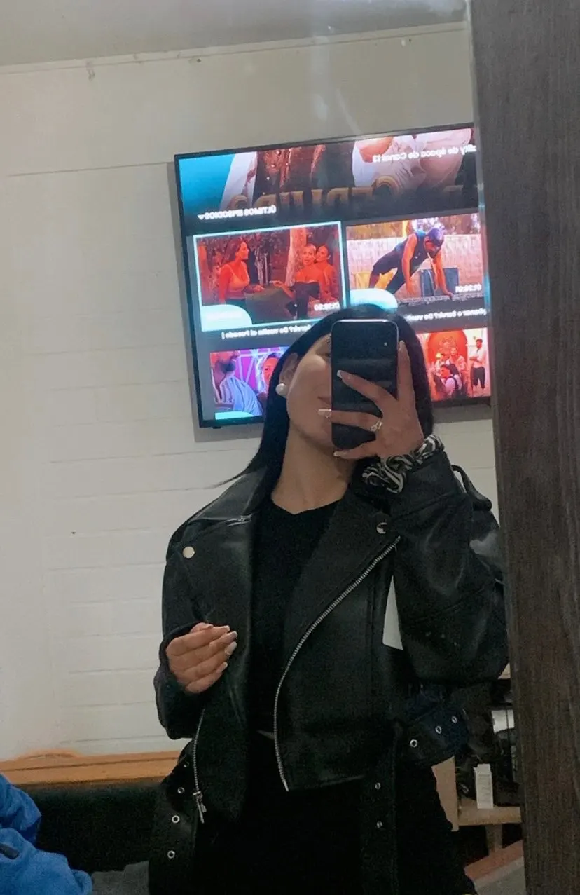 Ailegogo Faux Leather Short Jacket photo review